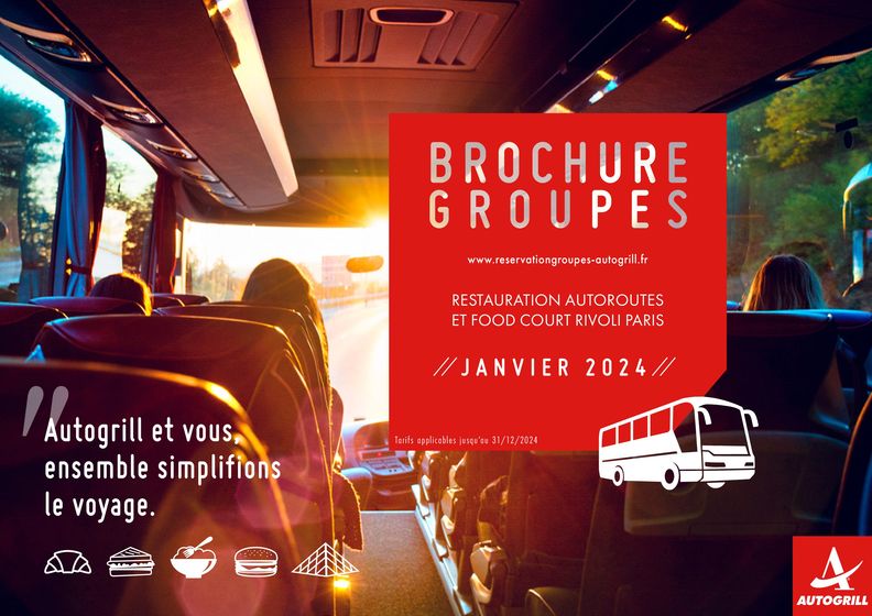 Catalogue Autogrill à Bordeaux | Groups service brochure 2024 | 20/05/2024 - 31/12/2024