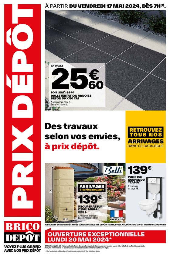 Catalogue Brico Dépôt à Angers | PRIX DÉPÔT | 21/05/2024 - 30/05/2024
