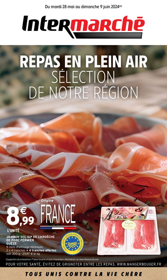 Catalogue Intermarché Hyper à Castelnaudary | REPAS EN PLEIN AIR SELECTION DE NOTRE REGION | 28/05/2024 - 09/06/2024