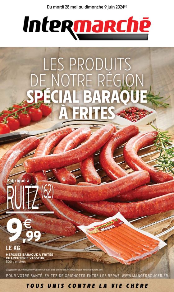 Catalogue Intermarché à Roubaix | LES PRODUITS DE NOTRE REGION SPECIAL BARAQUE A FRITES | 28/05/2024 - 09/06/2024