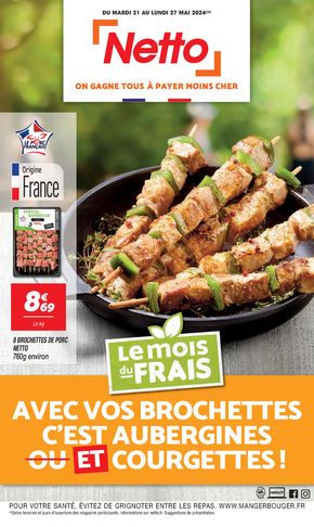 Promos de Discount Alimentaire à Campagne-lès-Wardrecques | CETTE SEMAINE : MOIS DU FRAIS sur Netto | 22/05/2024 - 27/05/2024