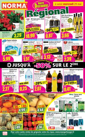 Promos de Discount Alimentaire à Sarrebourg | Catalogue Norma sur Norma | 29/05/2024 - 04/06/2024