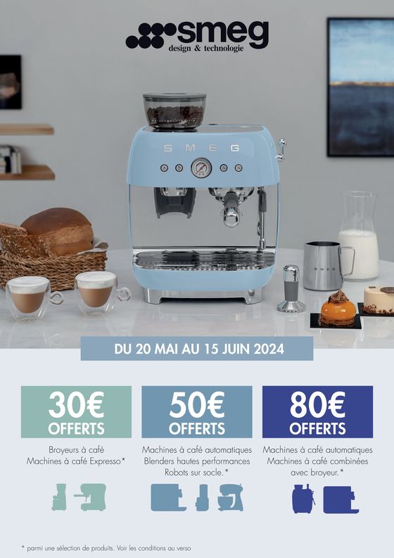 Catalogue Boulanger à Mamers | OFFRE SMEG: 50€ REMBOURSÉS | 22/05/2024 - 15/06/2024