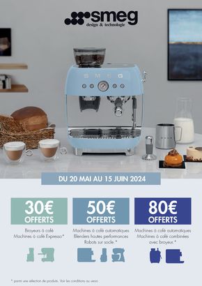 Promos de Multimédia et Electroménager à Vaulx-en-Velin | OFFRE SMEG: 50€ REMBOURSÉS sur Boulanger | 22/05/2024 - 15/06/2024