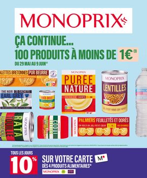 Catalogue Monop' à Clermont-Ferrand | 100 produits à moins de 1€ | 29/05/2024 - 09/06/2024