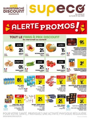 Promos de Discount Alimentaire à Douai | Alerte promos ! sur Supeco | 22/05/2024 - 27/05/2024