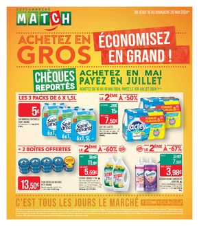 Catalogue Supermarché Match à Thann | ACHETEZ EN GROS ÉCONOMISEZ EN GRAND ! | 22/05/2024 - 26/05/2024