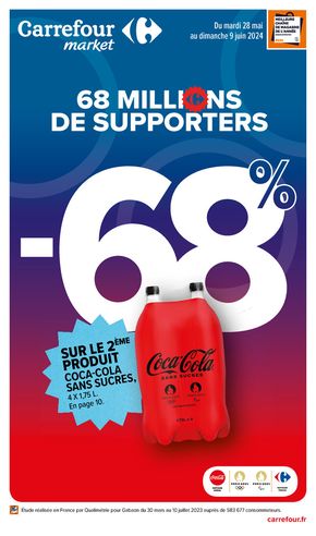 Catalogue Carrefour Market à Le Beausset | 68 millions de supporters | 28/05/2024 - 09/06/2024