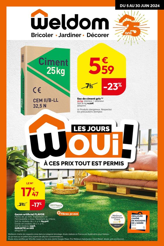 Catalogue Weldom à Brioude | Les jours Woui! À ces prix tout est permis  | 05/06/2024 - 30/06/2024