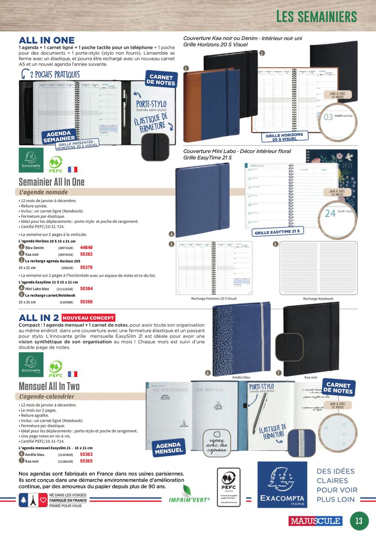 Catalogue Les Agendas et Calendriers 2025, page 00013