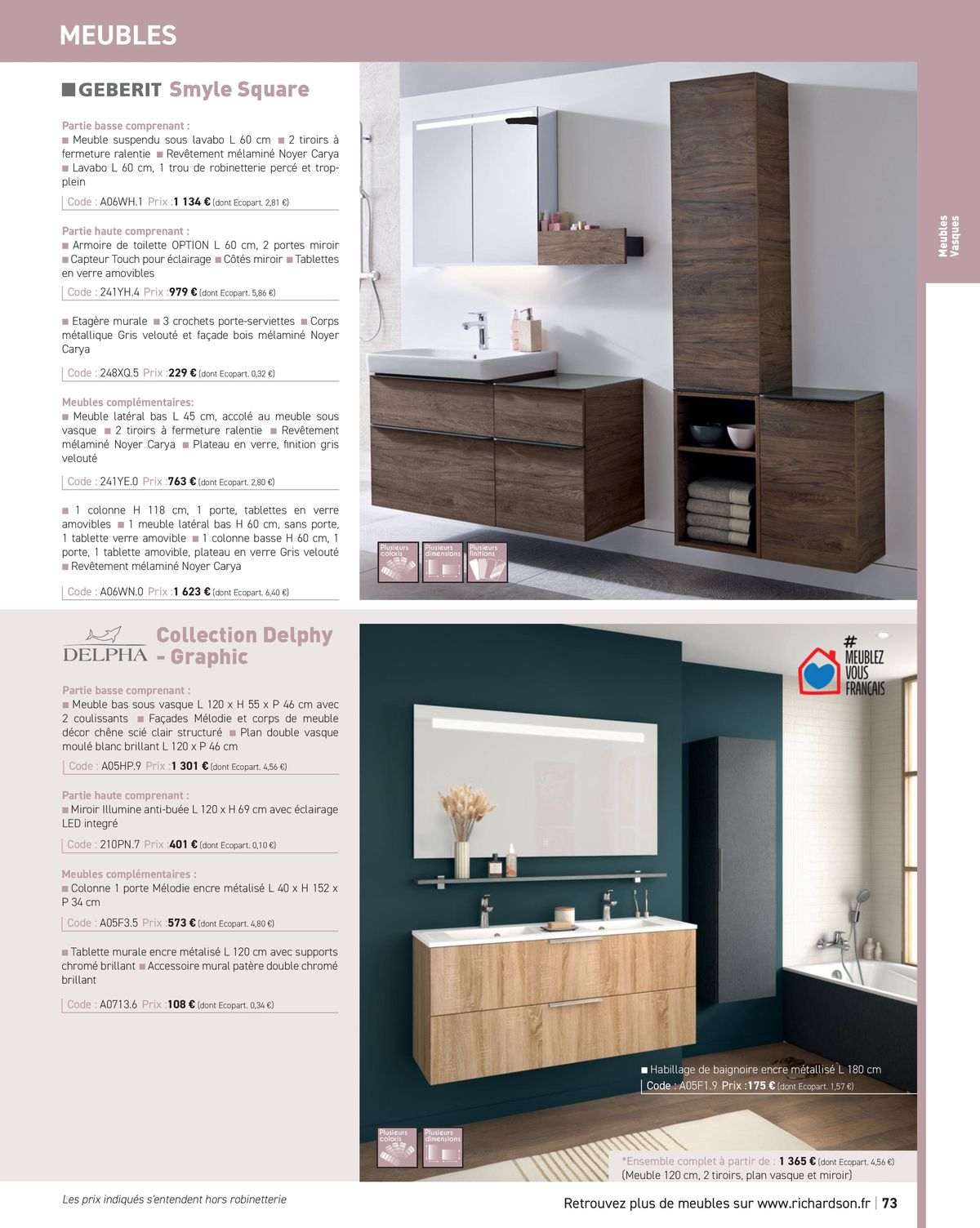 Catalogue Salle de bains et carrelage 2024, page 00075