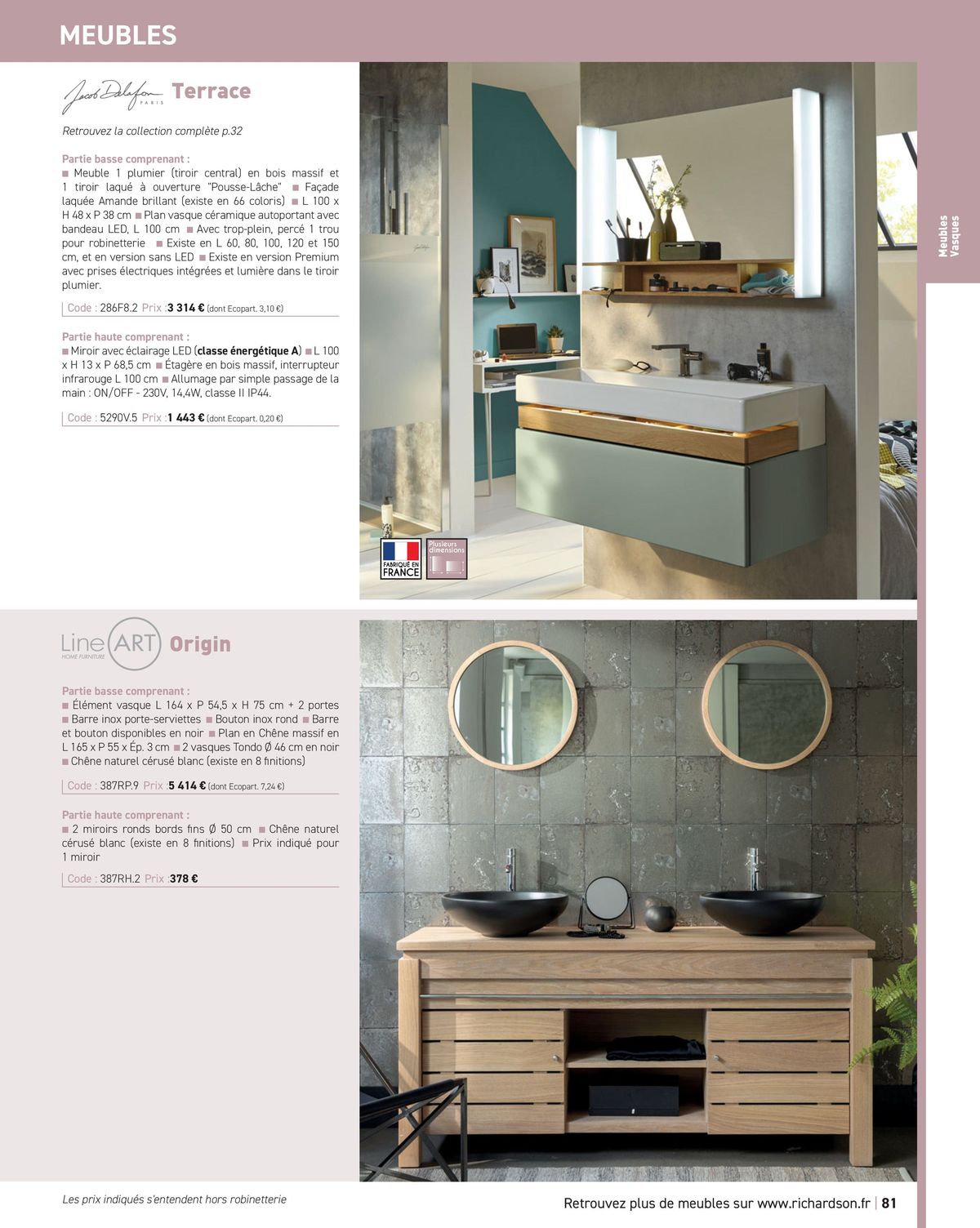 Catalogue Salle de bains et carrelage 2024, page 00083