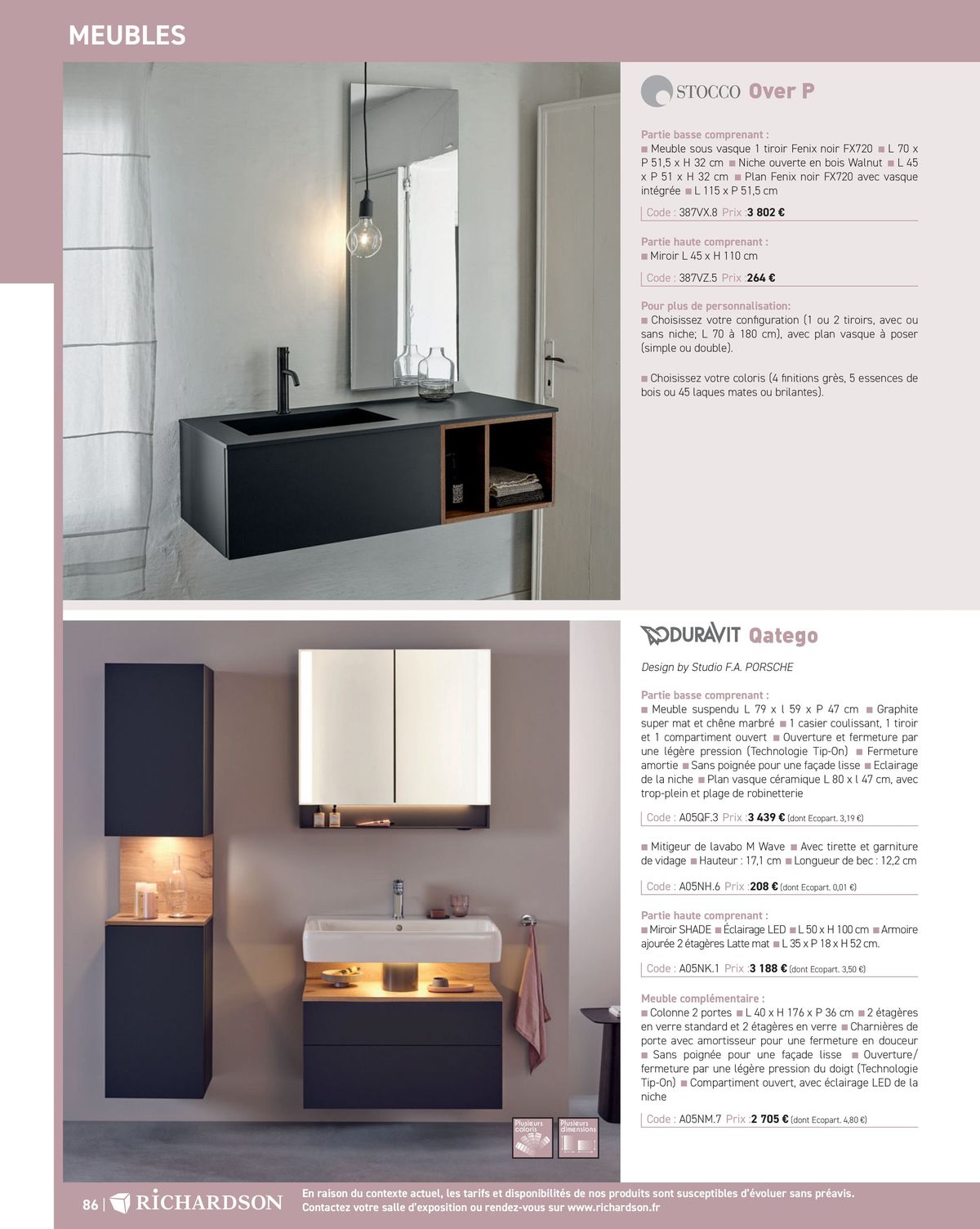 Catalogue Salle de bains et carrelage 2024, page 00088