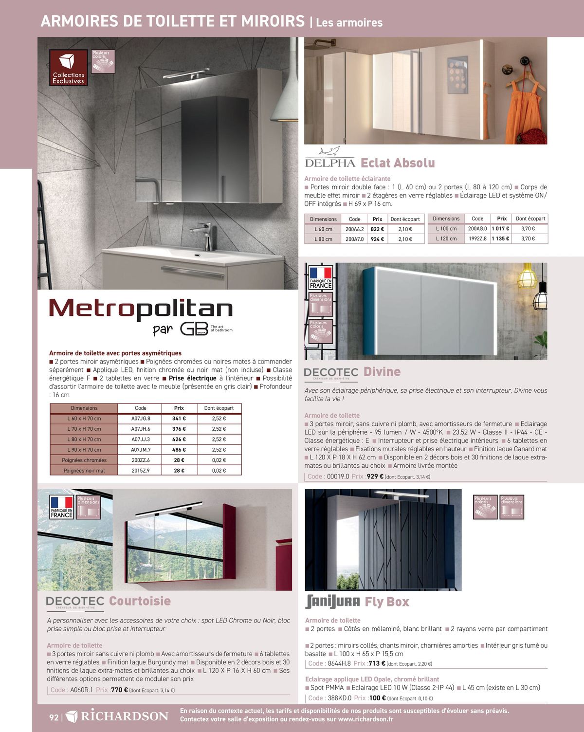Catalogue Salle de bains et carrelage 2024, page 00094