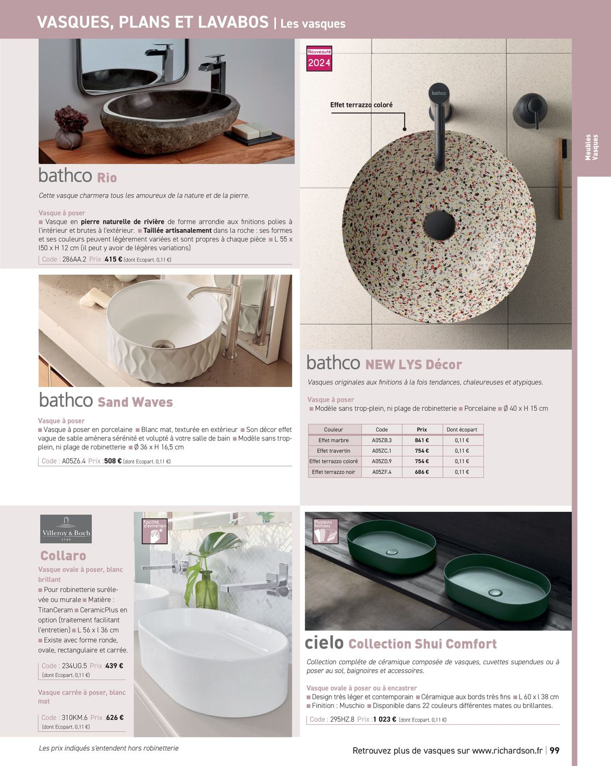 Catalogue Salle de bains et carrelage 2024, page 00101