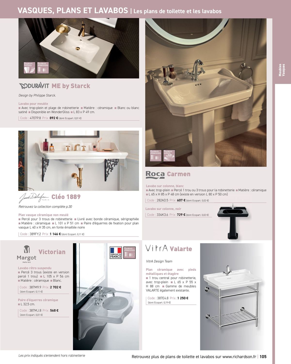 Catalogue Salle de bains et carrelage 2024, page 00107