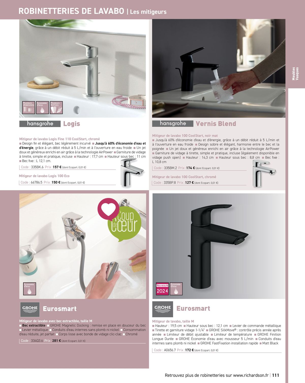 Catalogue Salle de bains et carrelage 2024, page 00113