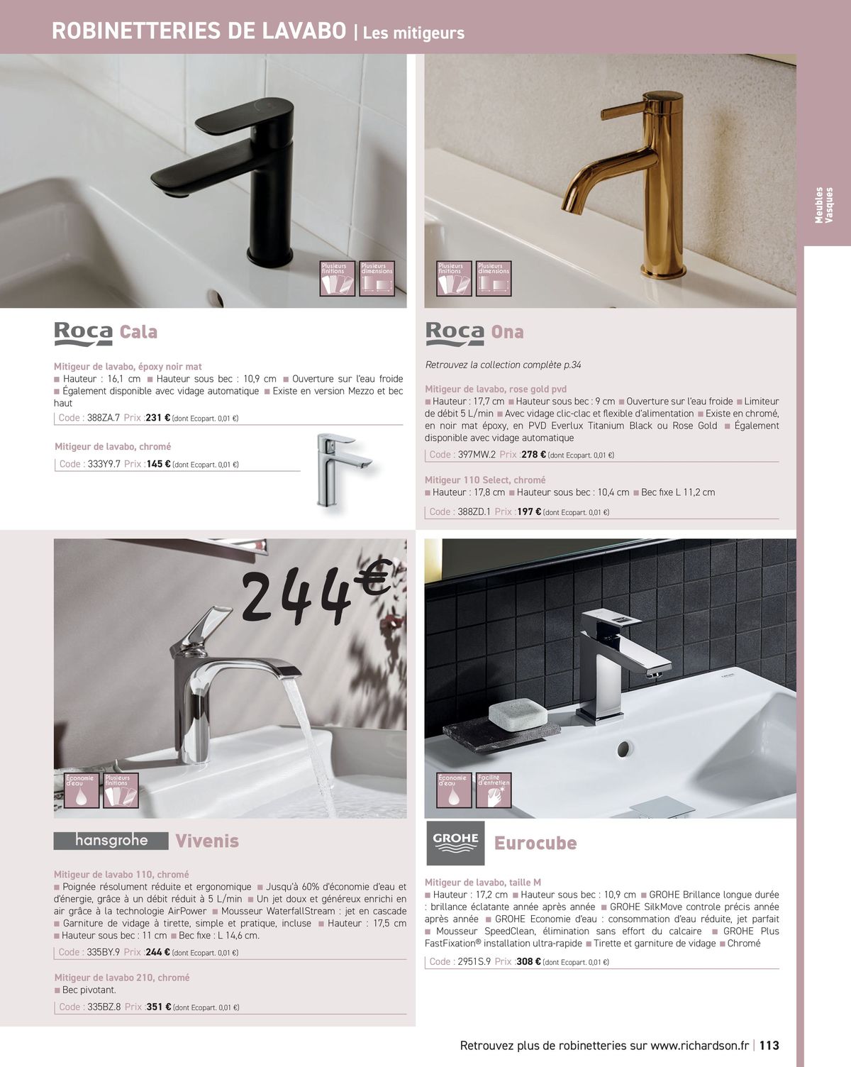 Catalogue Salle de bains et carrelage 2024, page 00115