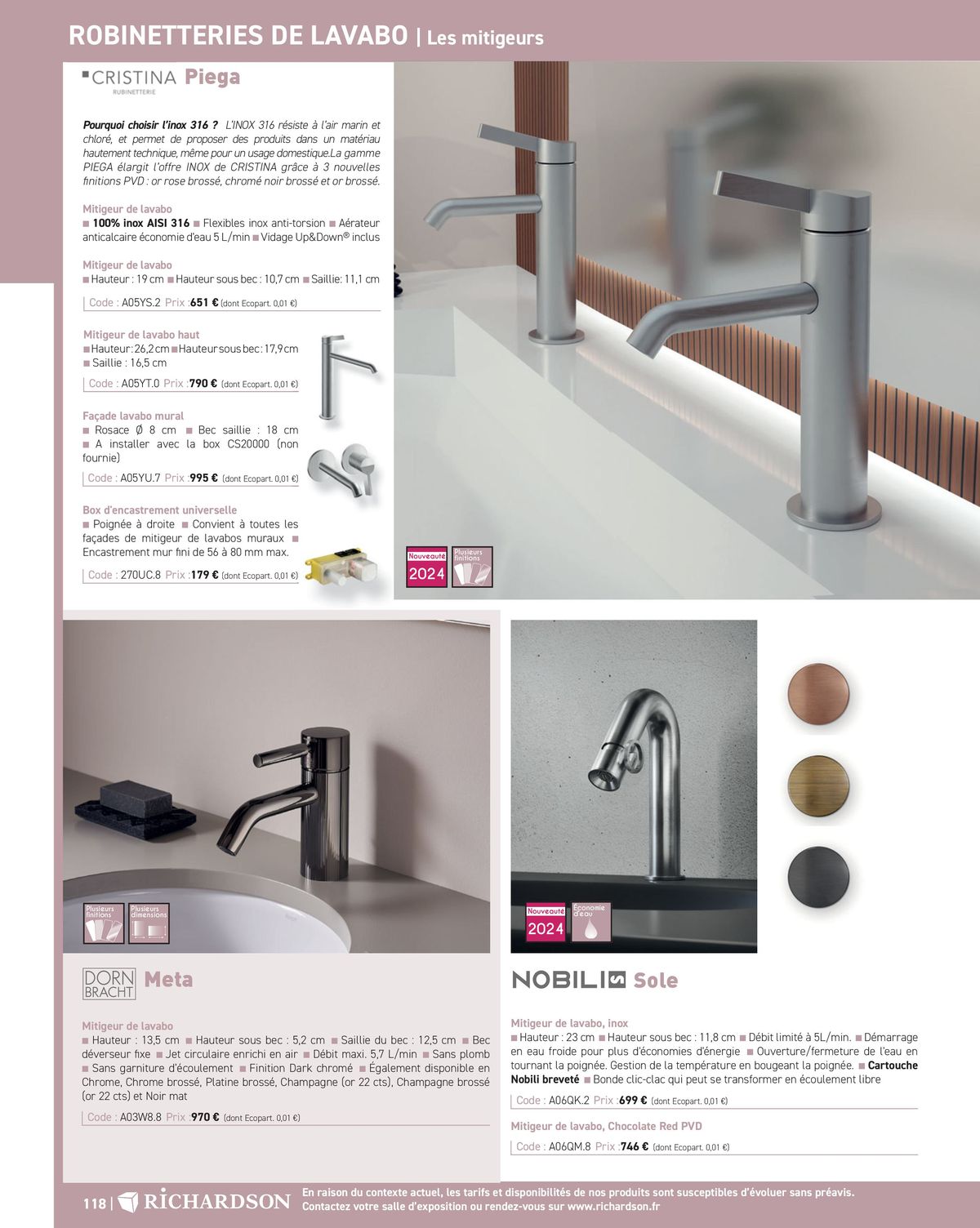 Catalogue Salle de bains et carrelage 2024, page 00120