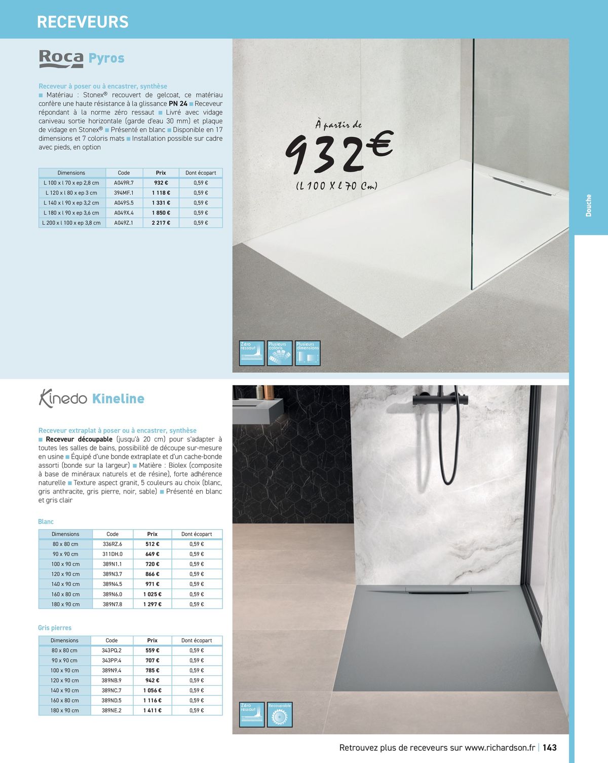 Catalogue Salle de bains et carrelage 2024, page 00145
