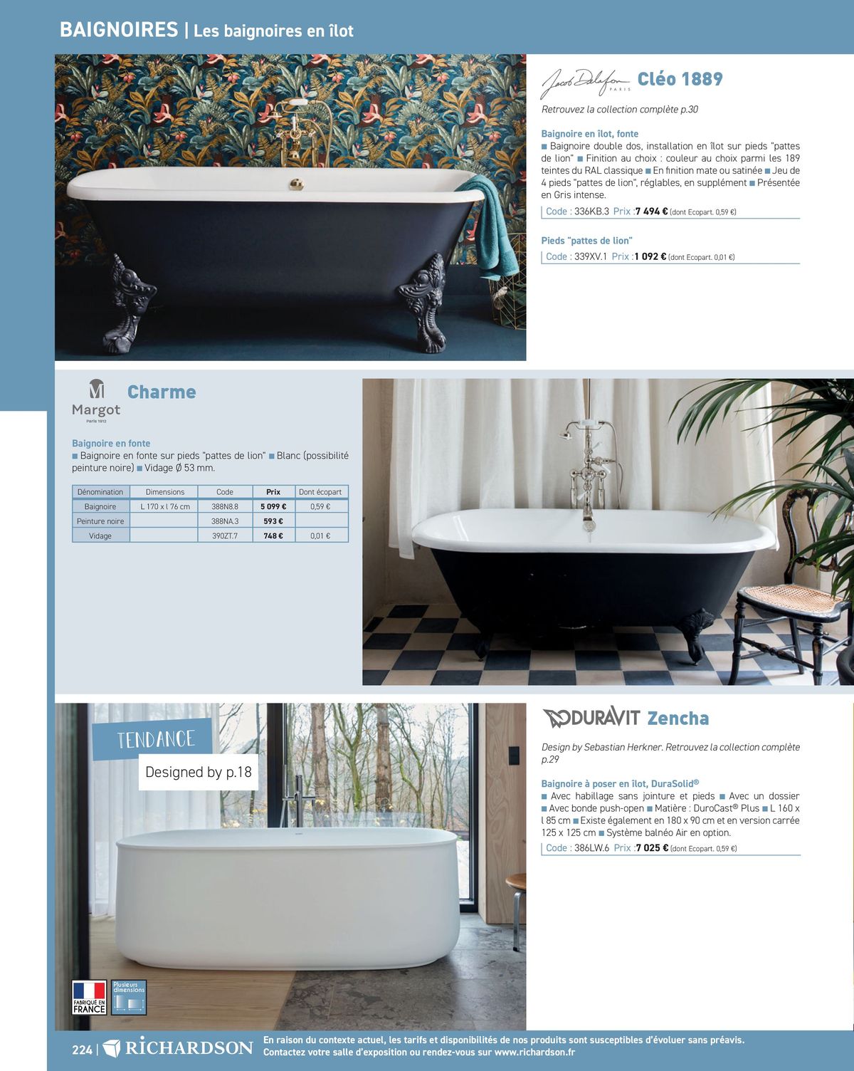 Catalogue Salle de bains et carrelage 2024, page 00226