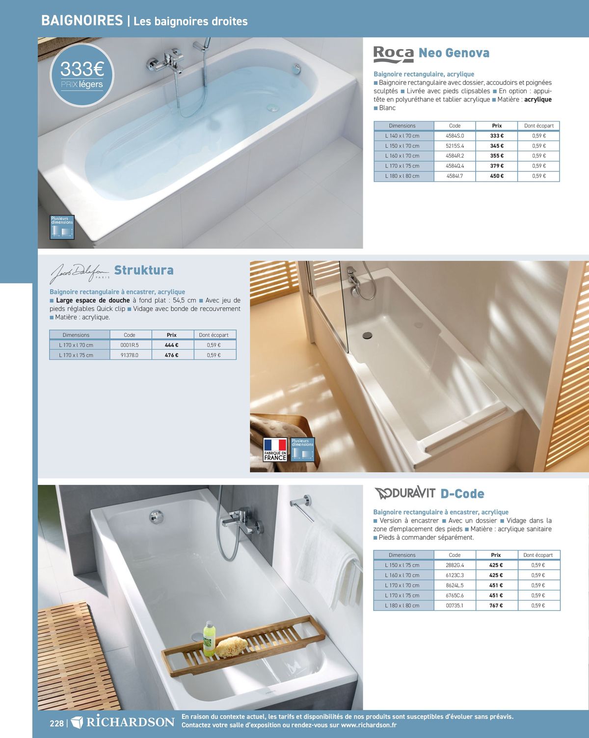Catalogue Salle de bains et carrelage 2024, page 00230