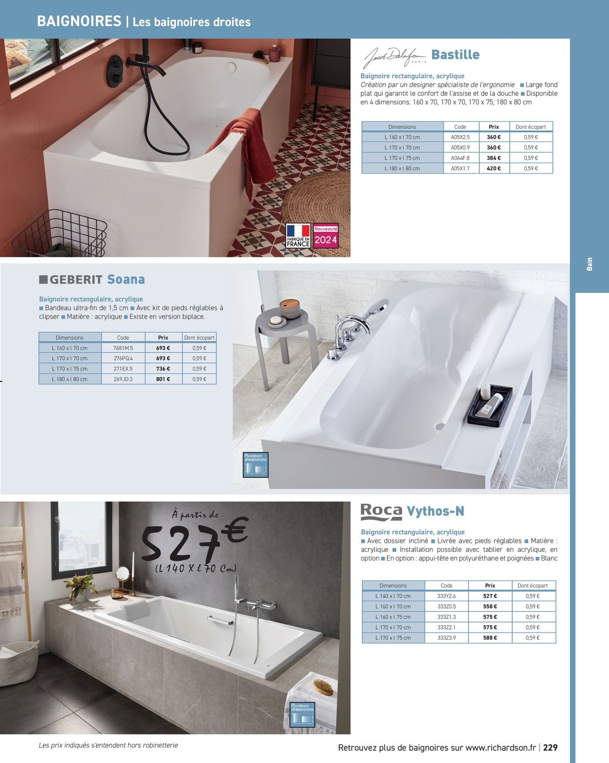 Catalogue Salle de bains et carrelage 2024, page 00231
