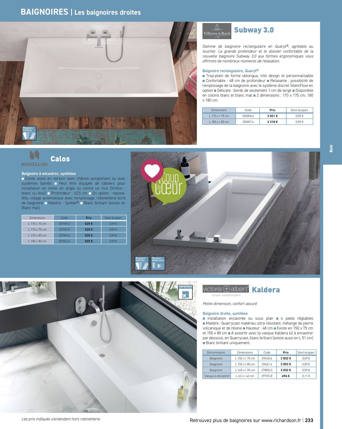 Catalogue Salle de bains et carrelage 2024, page 00235
