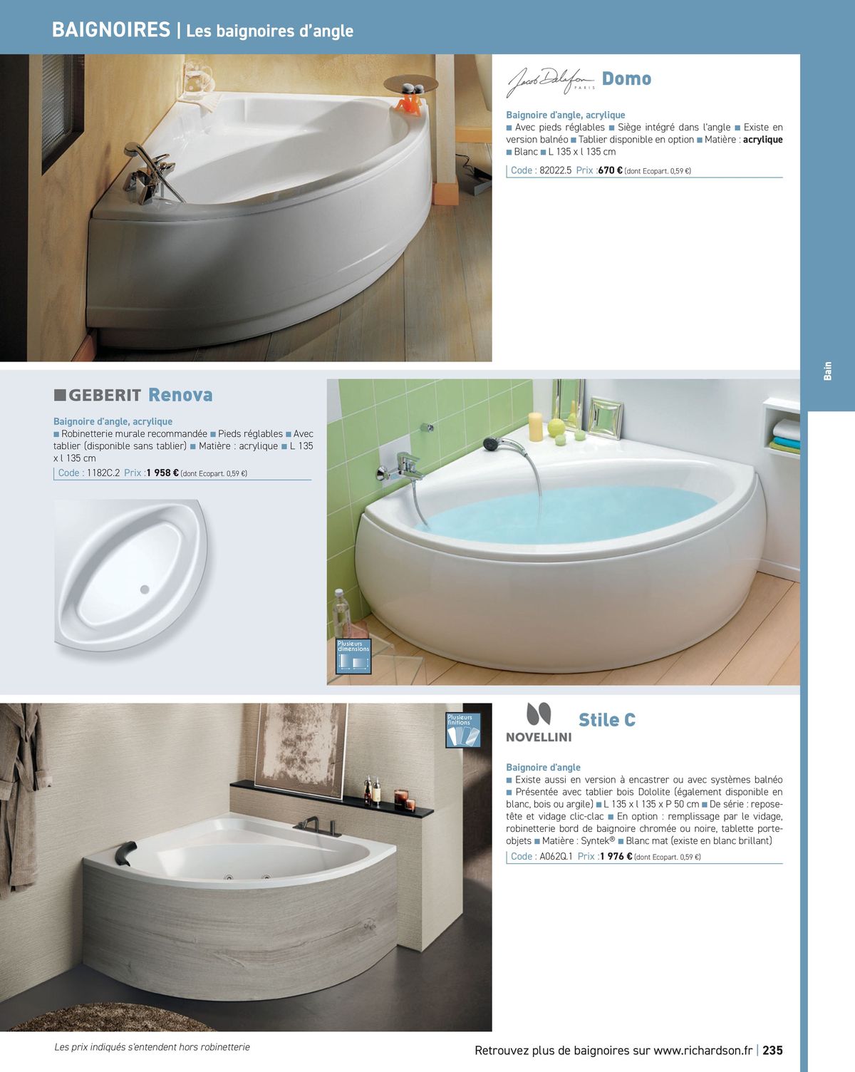 Catalogue Salle de bains et carrelage 2024, page 00237
