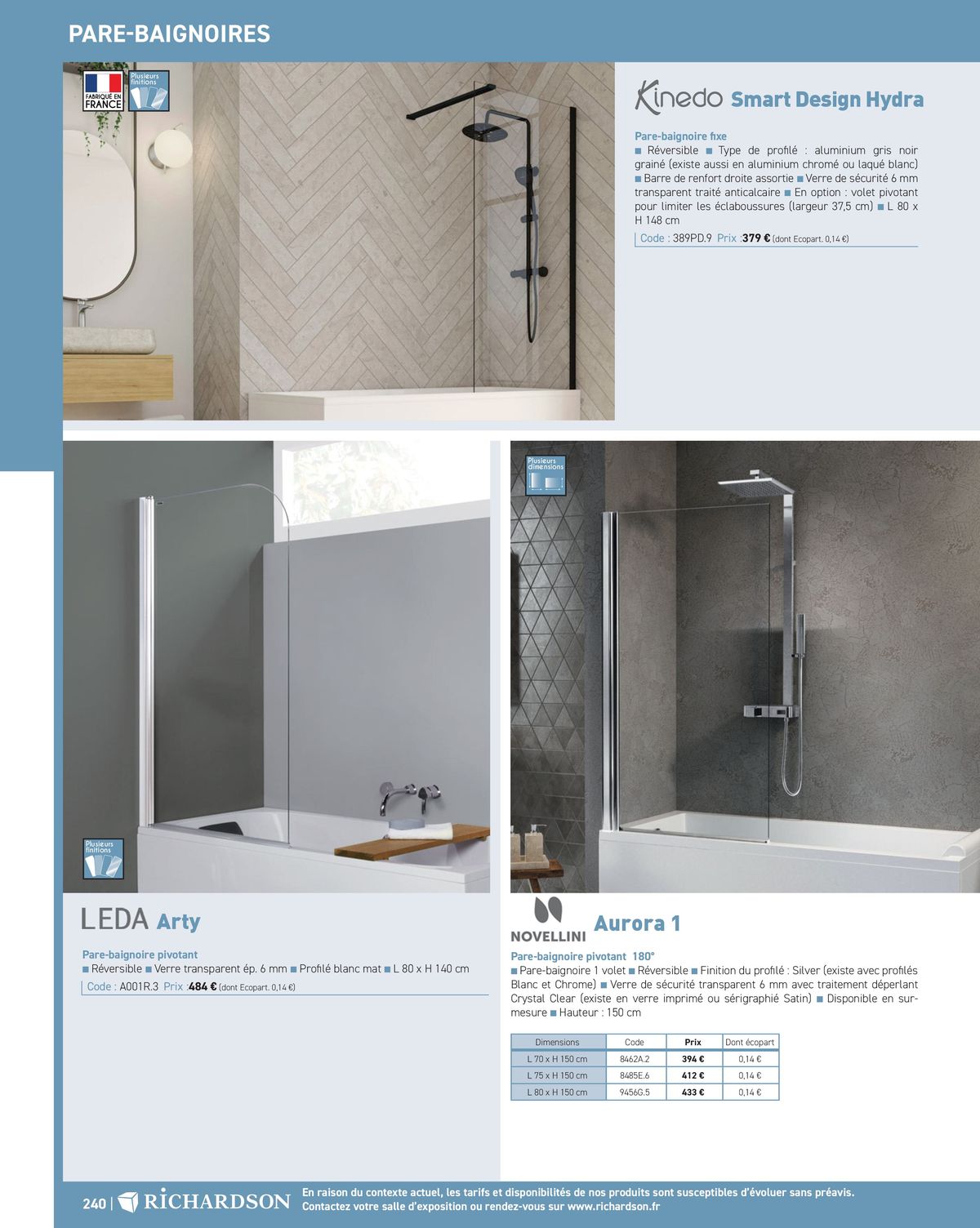 Catalogue Salle de bains et carrelage 2024, page 00242