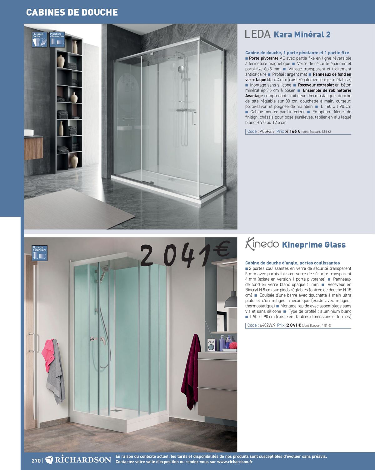 Catalogue Salle de bains et carrelage 2024, page 00272