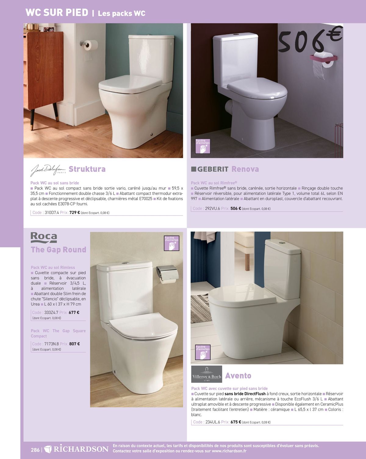 Catalogue Salle de bains et carrelage 2024, page 00288