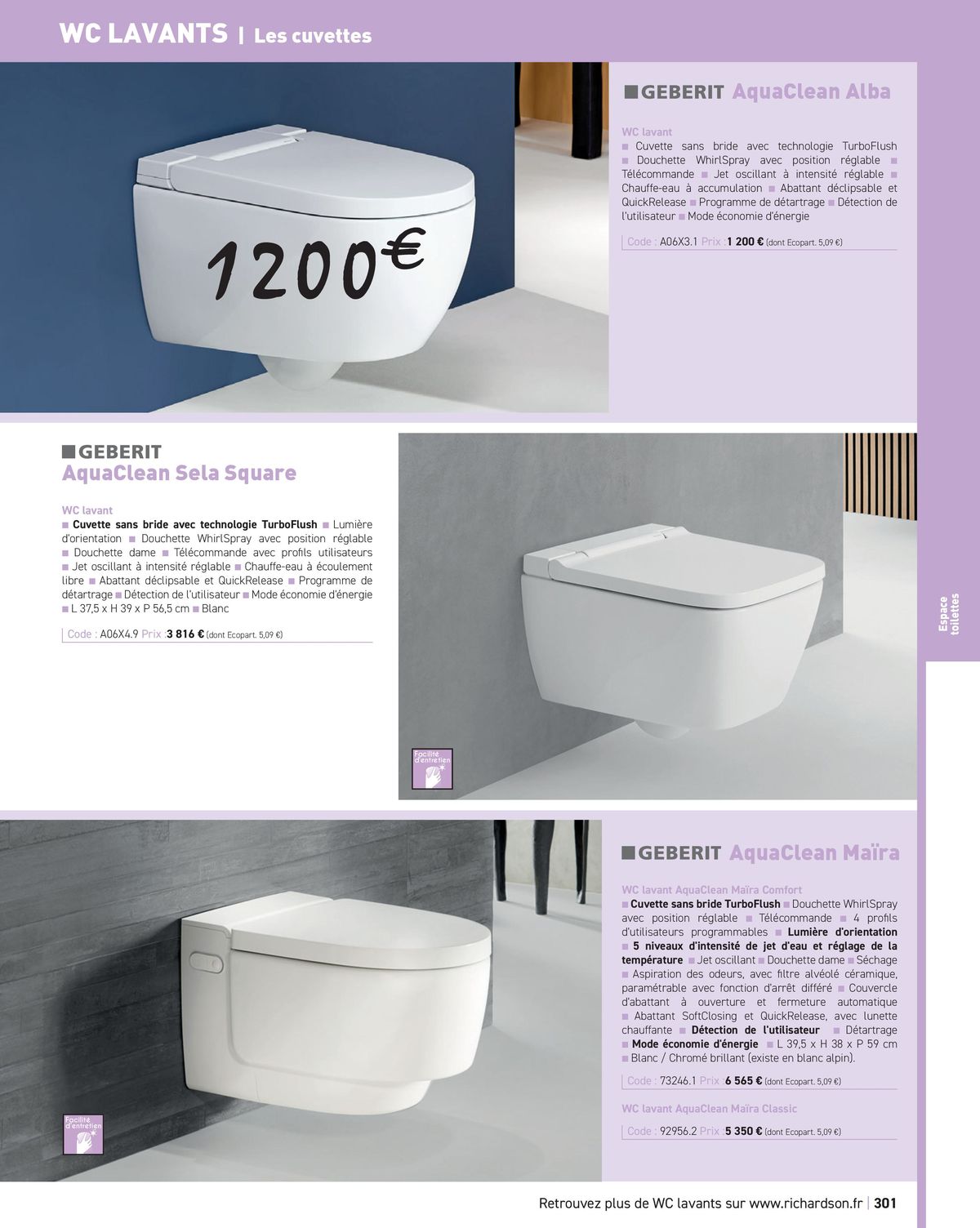 Catalogue Salle de bains et carrelage 2024, page 00303