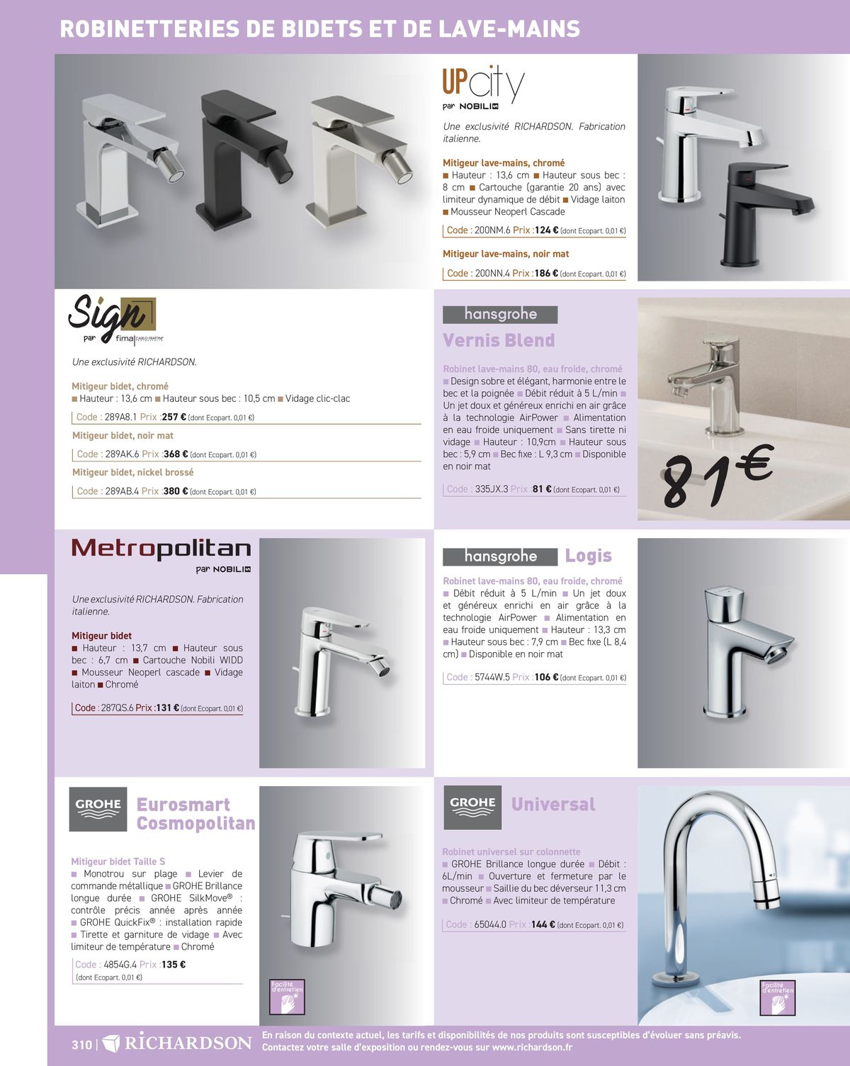 Catalogue Salle de bains et carrelage 2024, page 00312