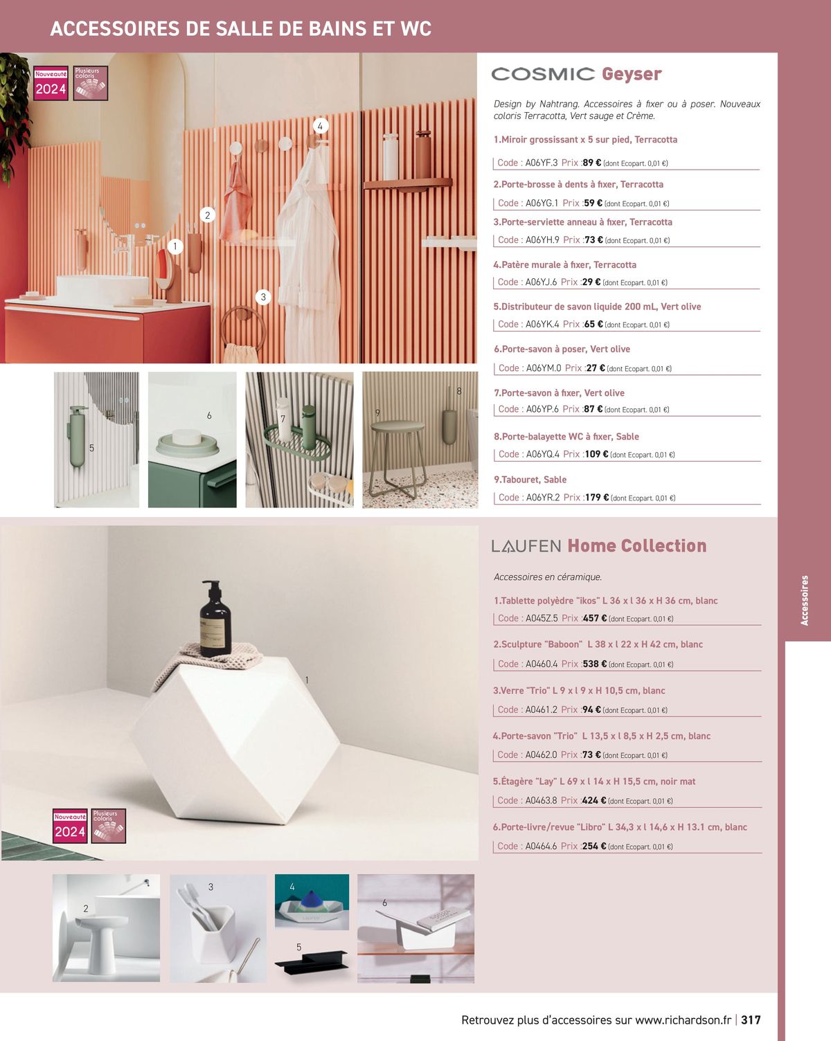 Catalogue Salle de bains et carrelage 2024, page 00319