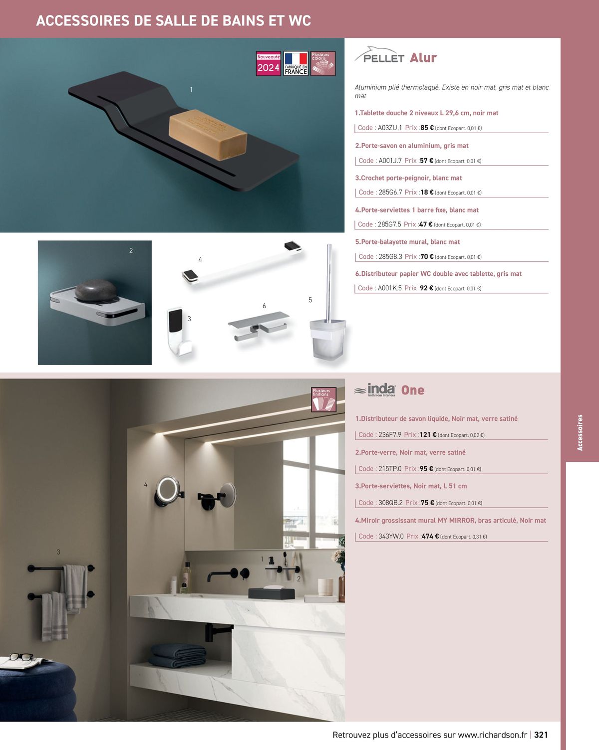 Catalogue Salle de bains et carrelage 2024, page 00323