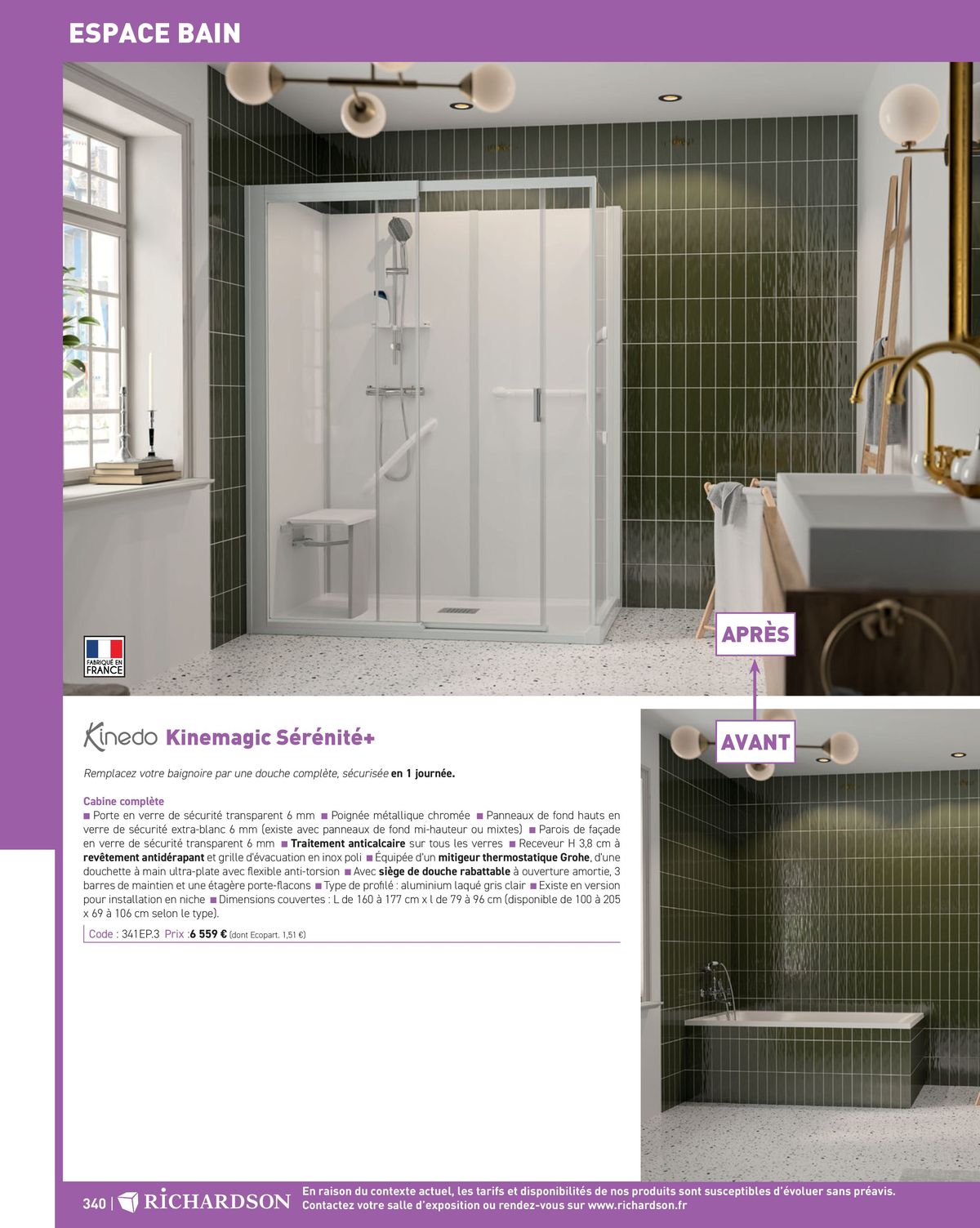 Catalogue Salle de bains et carrelage 2024, page 00342