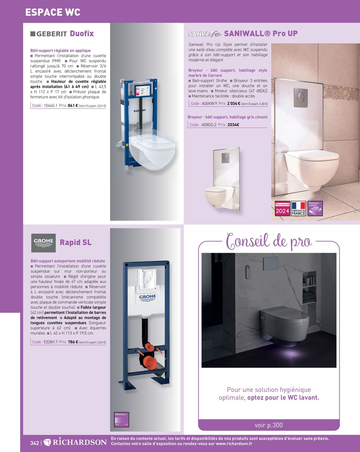 Catalogue Salle de bains et carrelage 2024, page 00344
