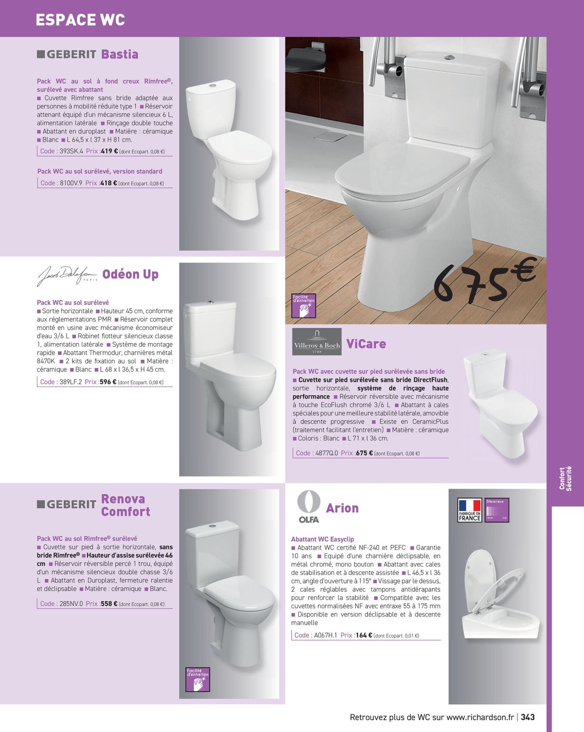 Catalogue Salle de bains et carrelage 2024, page 00345