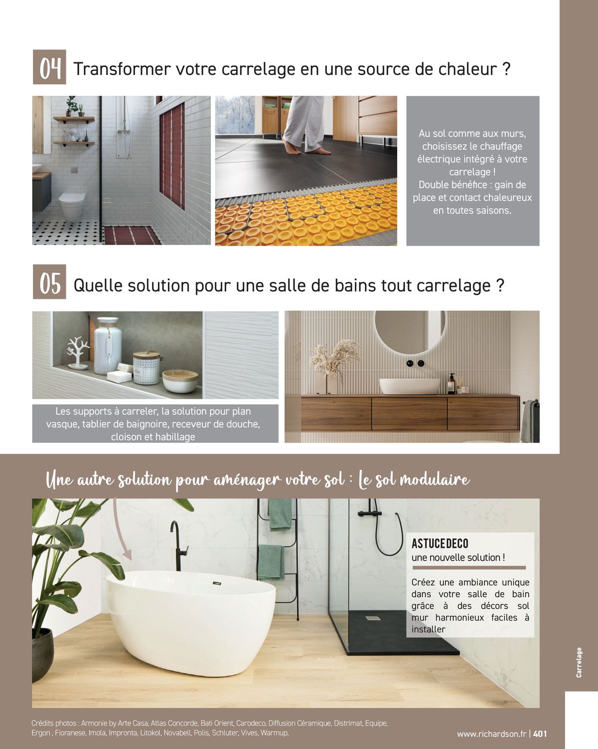Catalogue Salle de bains et carrelage 2024, page 00403