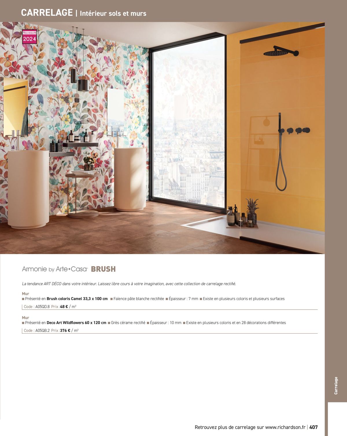 Catalogue Salle de bains et carrelage 2024, page 00409