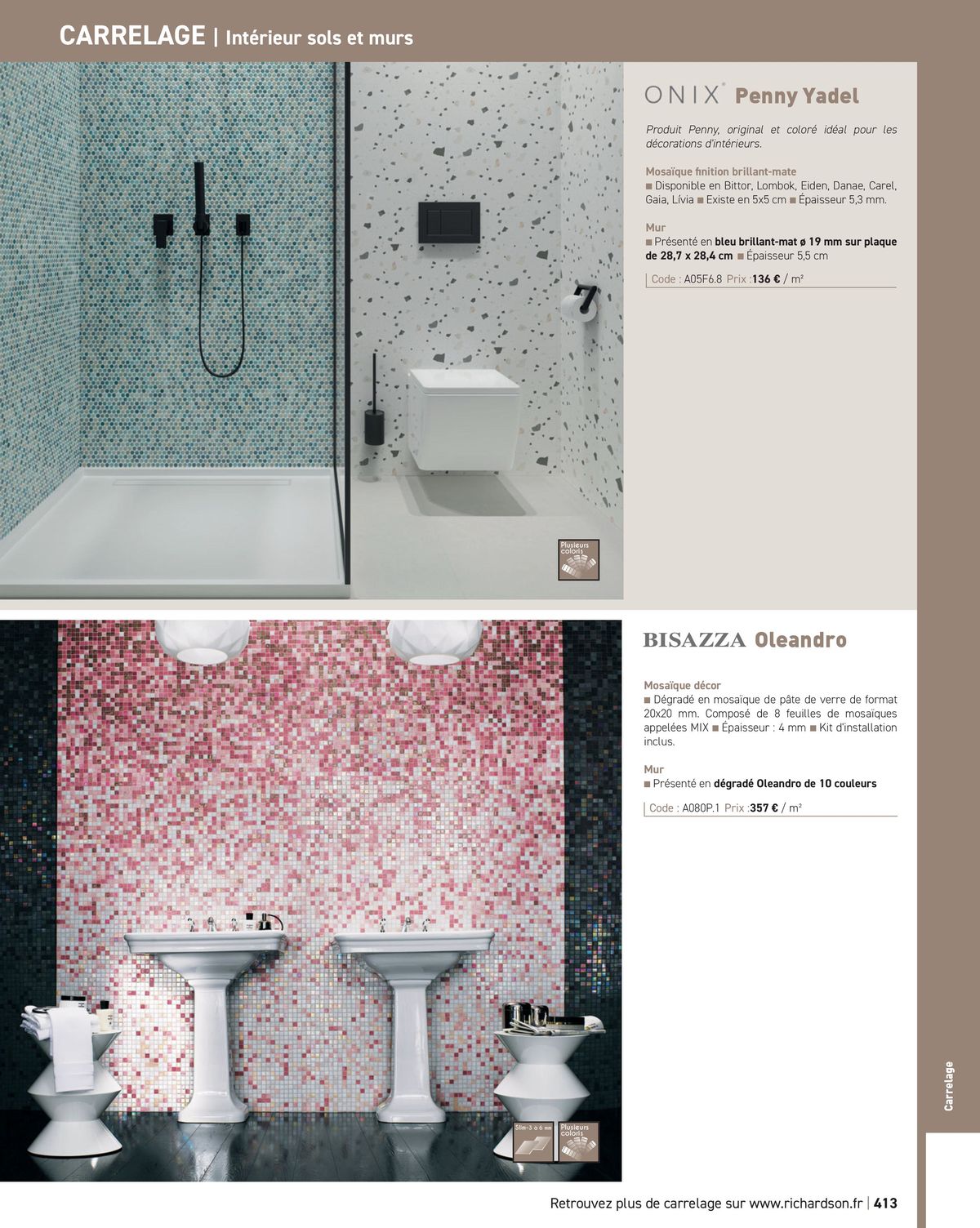 Catalogue Salle de bains et carrelage 2024, page 00415