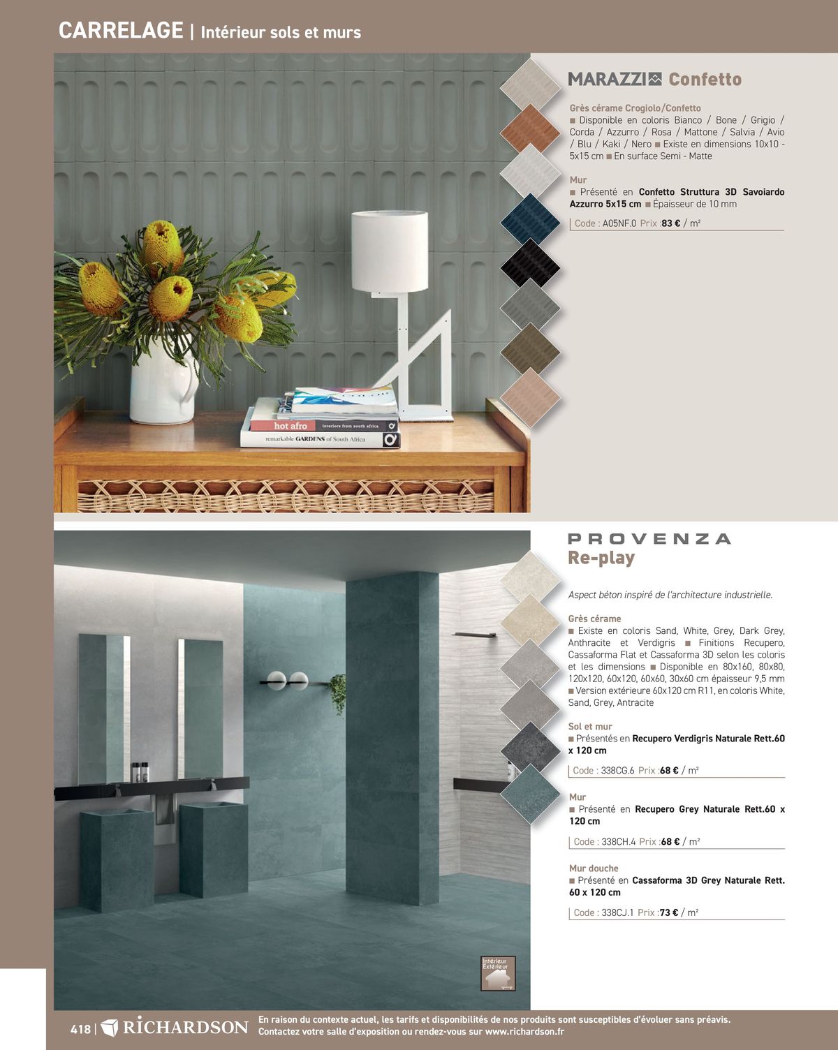 Catalogue Salle de bains et carrelage 2024, page 00420