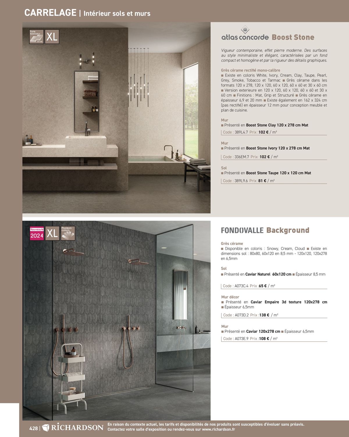 Catalogue Salle de bains et carrelage 2024, page 00430