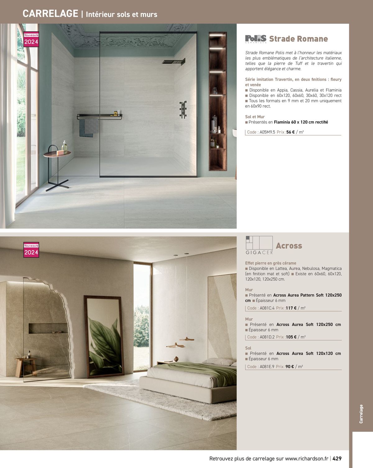 Catalogue Salle de bains et carrelage 2024, page 00431