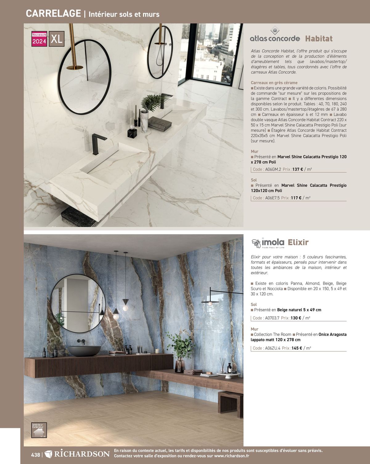 Catalogue Salle de bains et carrelage 2024, page 00440