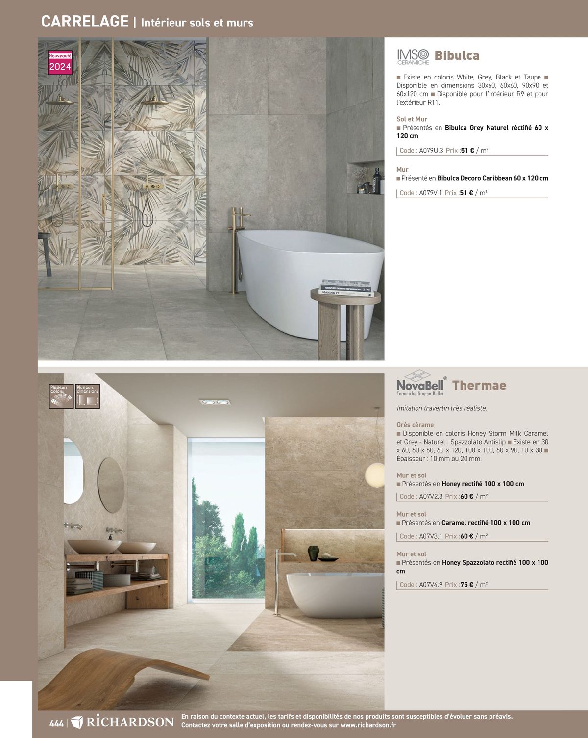 Catalogue Salle de bains et carrelage 2024, page 00446