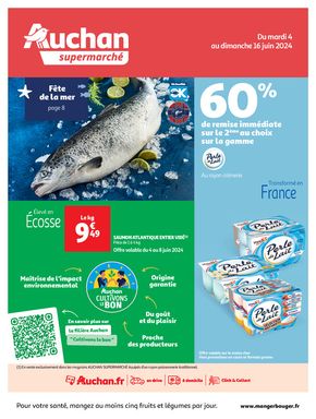Catalogue Auchan Supermarché à Veulettes-sur-Mer | C'est la fête de la mer ! | 04/06/2024 - 16/06/2024