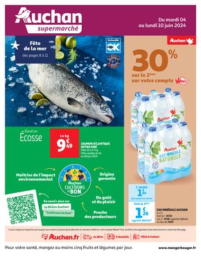 Catalogue Auchan Supermarché à Aubervilliers | Des économies au quotidien | 04/06/2024 - 10/06/2024