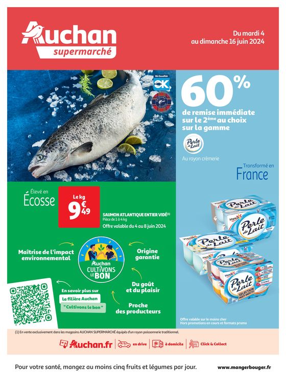 Catalogue Auchan Supermarché à Chantilly | C'est la fête de la mer ! | 04/06/2024 - 16/06/2024